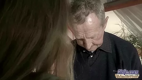 Very Old Man Fucks Girl And Cums On Tongue