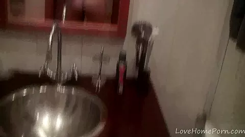 Babe records herself in front of a mirror