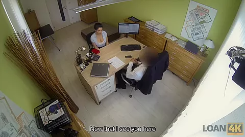 LOAN4K. Babe wants to run her business and gets a loan for sex