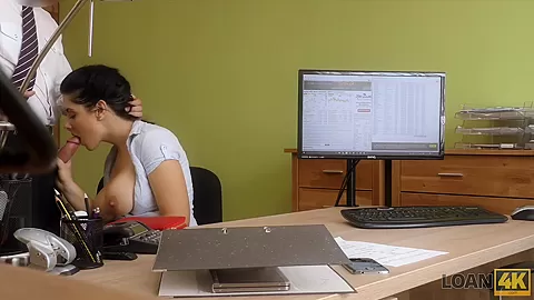 LOAN4K. Babe wants to run her business and gets a loan for sex