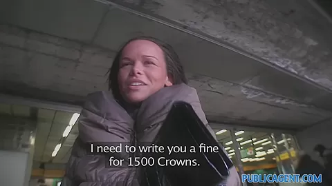 PublicAgent: Short Girl gets fucked by fake ticket inspector