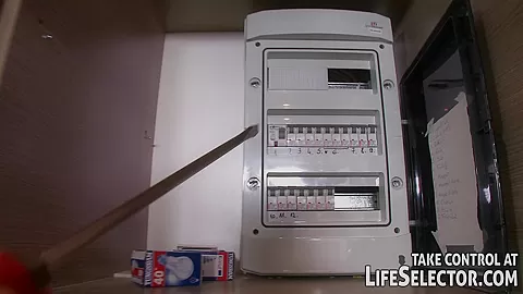 Lucky electrician gets treated by sexy nurses