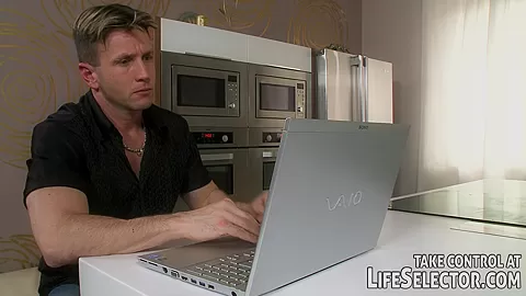 Brunette gets fucked by a lucky guy