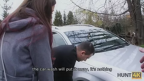 HUNT4K. One hot sex with pretty teen 18+ girl costs like new amazing car