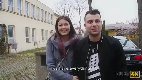 HUNT4K. One hot sex with pretty teen 18+ girl costs like new amazing car