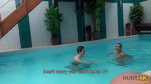 HUNT4K. Couple wants to relax in spa of hunter who adores fucking