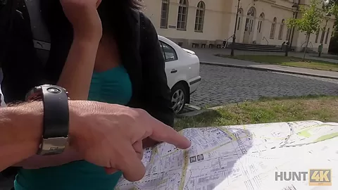 HUNT4K. Naughty colleen gains money for passionate sex with stranger