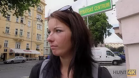 HUNT4K. Naughty colleen gains money for passionate sex with stranger