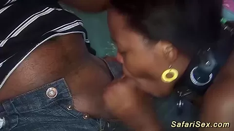 threesome fuck orgy with african babe