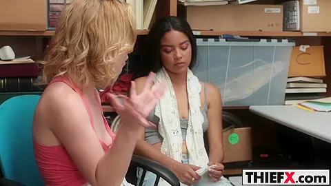 Sexy teen 18+ thiefs get a second chance