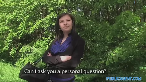 PublicAgent Eva takes specie for sex in the woods