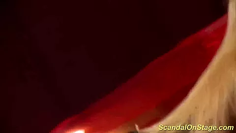 busty Milf stripping on stage