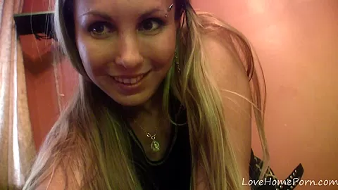 Hot blonde with big tits loves to tease