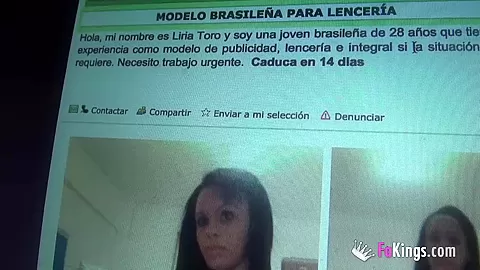 Brazilian model sucks Jordi's cock