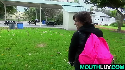 Pretty petite cock sucker