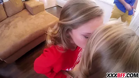 Hot friends get dick for xmas