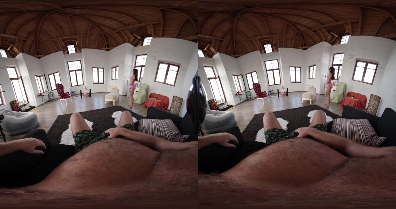 3some. Nika Mur With Mia Cheers, They Were Doing Exercise And Decided To Fuck Their Trainer, But Suddenly One Of The Girls' Boyfriend Came In