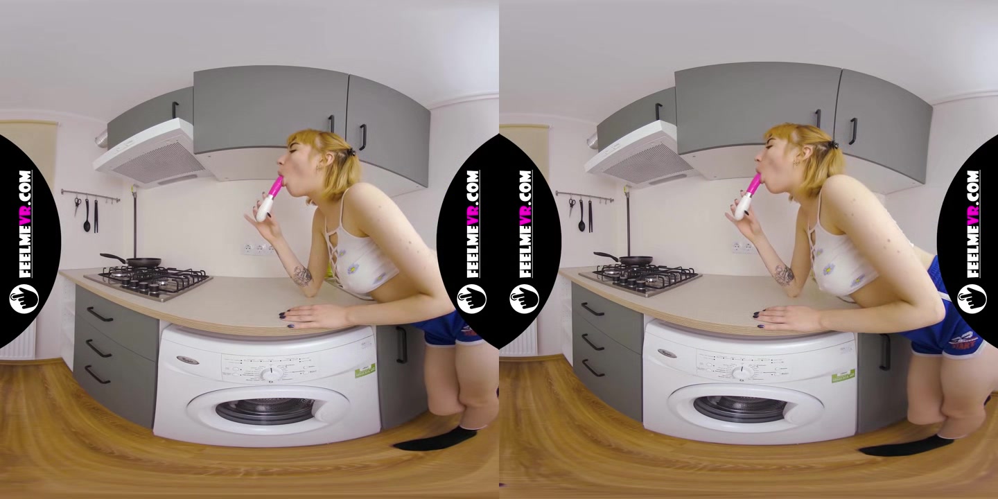 Vr180 Video With Big Tits Teen Lilly Mays Masturbates With Pink Dildo
