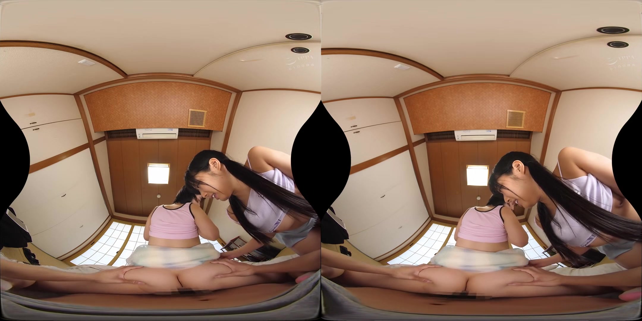 Perfect Upward Angle - Two Cuties Staring At My Eager Erection