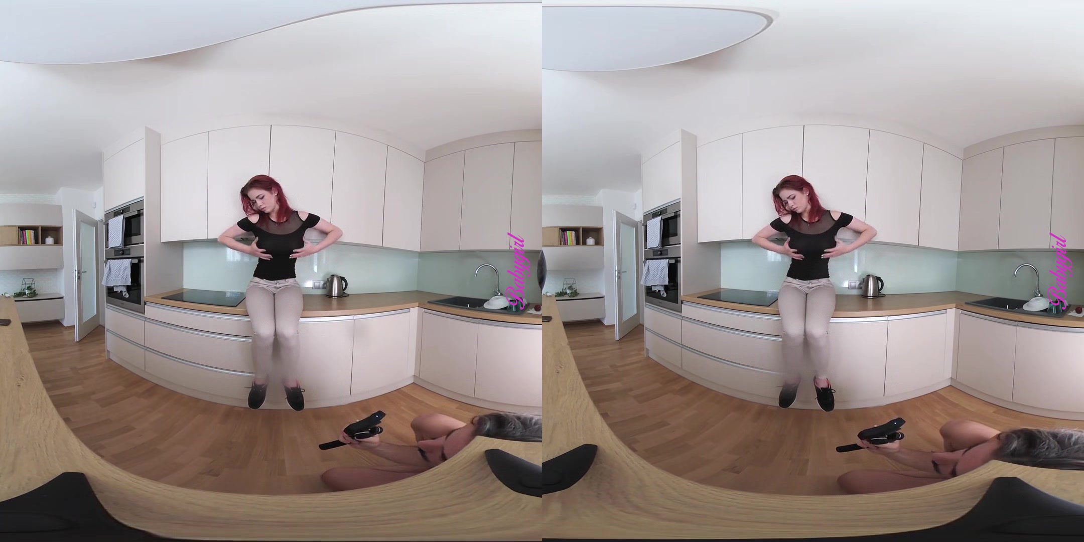 Busty teen striptease - voyeur