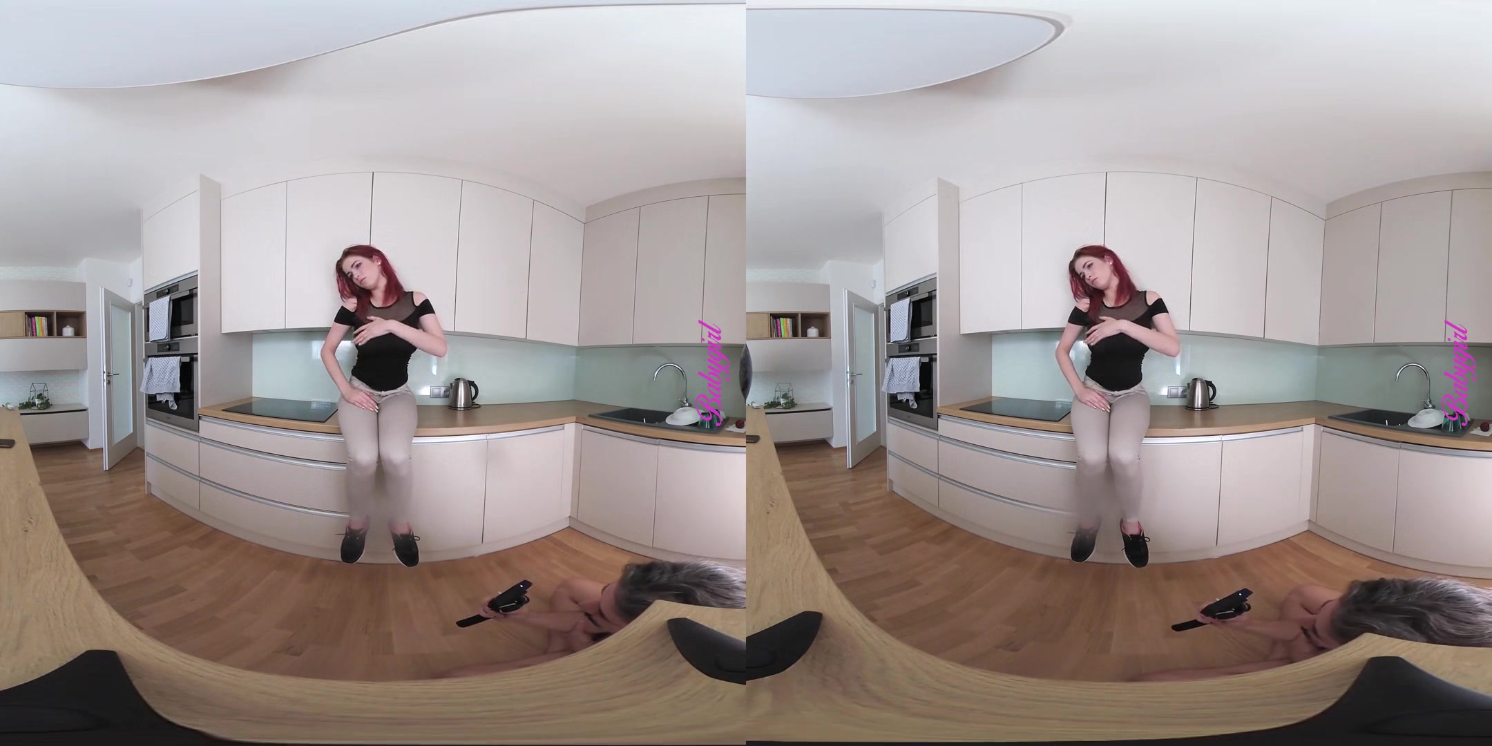 Busty teen striptease - voyeur