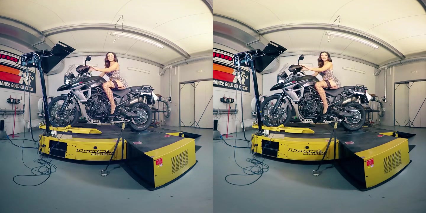 Rachel Evans Naked on her Motorcycle