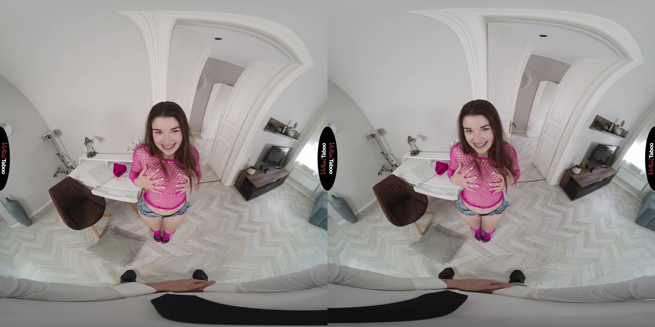 Chloe Lapiedra VR Porn: Hands Up - Pants Down - VirtualTaboo