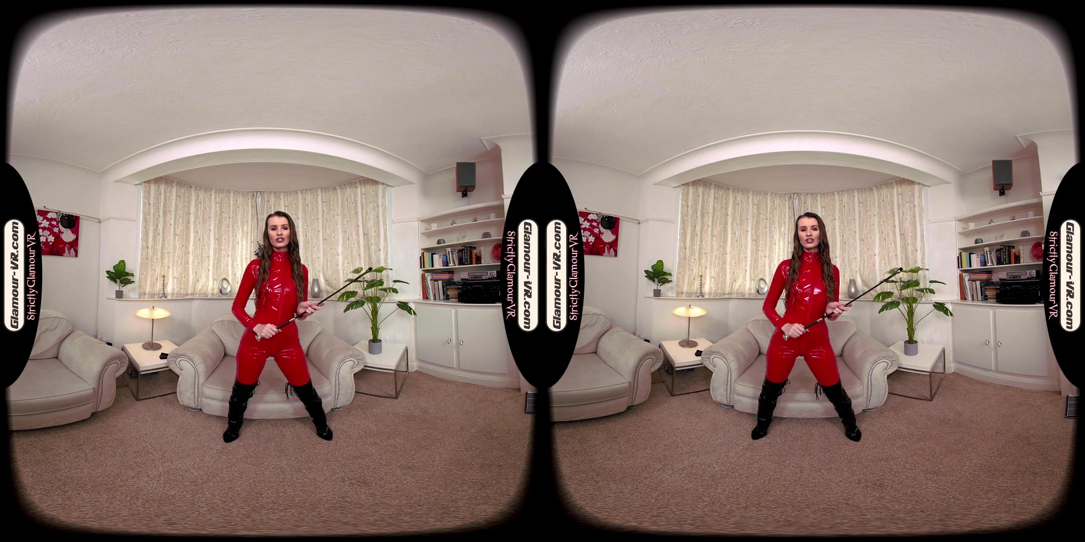 Brook Logan Cuckold Mistress In Red Catsuit Relentlessly Taunts & Teases You - 8k Vr