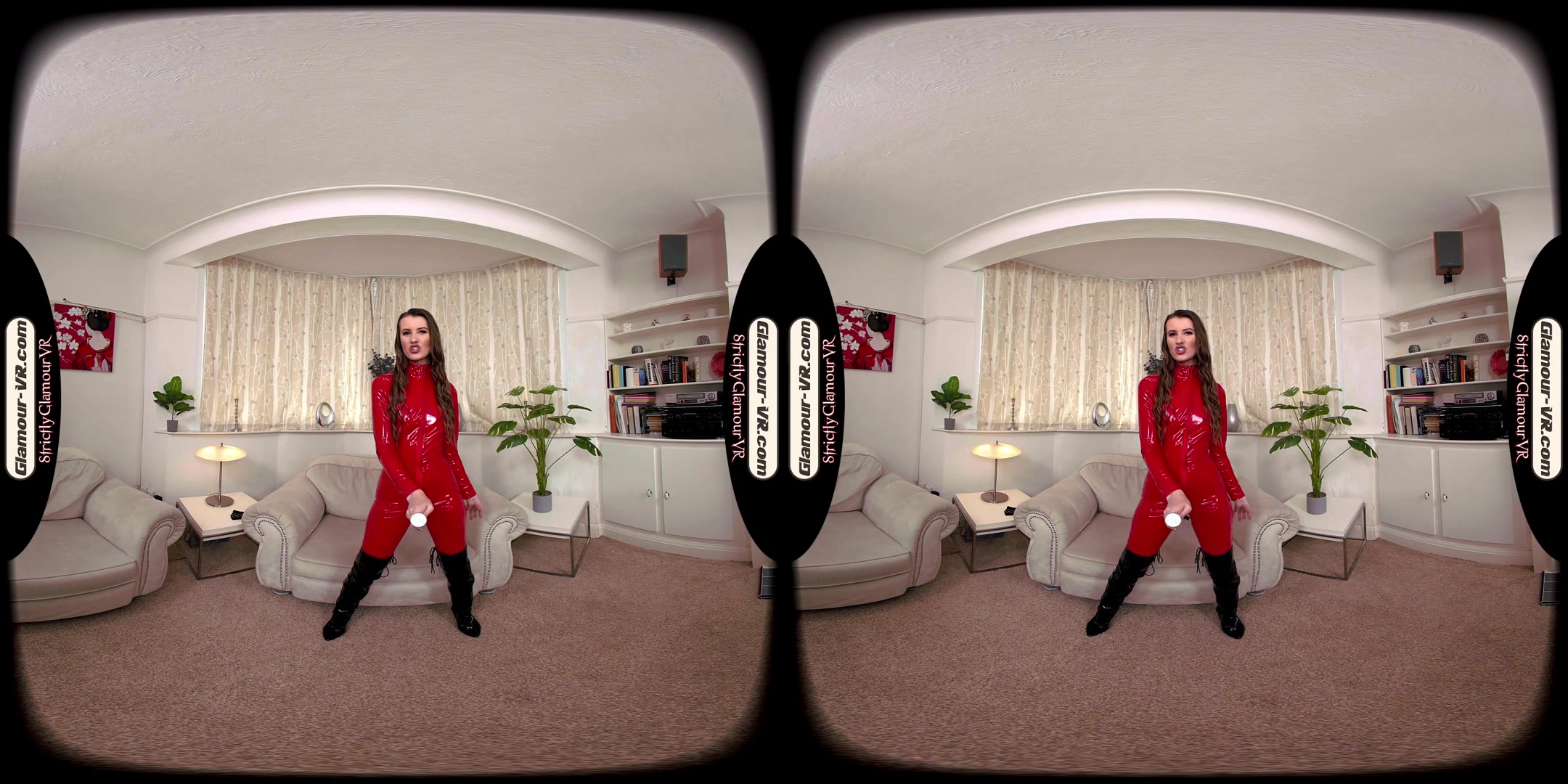 Brook Logan Cuckold Mistress In Red Catsuit Relentlessly Taunts & Teases You - 8k Vr