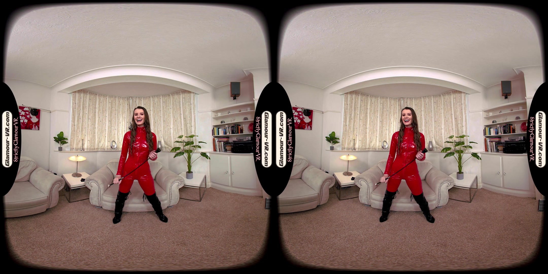 Brook Logan Cuckold Mistress In Red Catsuit Relentlessly Taunts & Teases You - 8k Vr