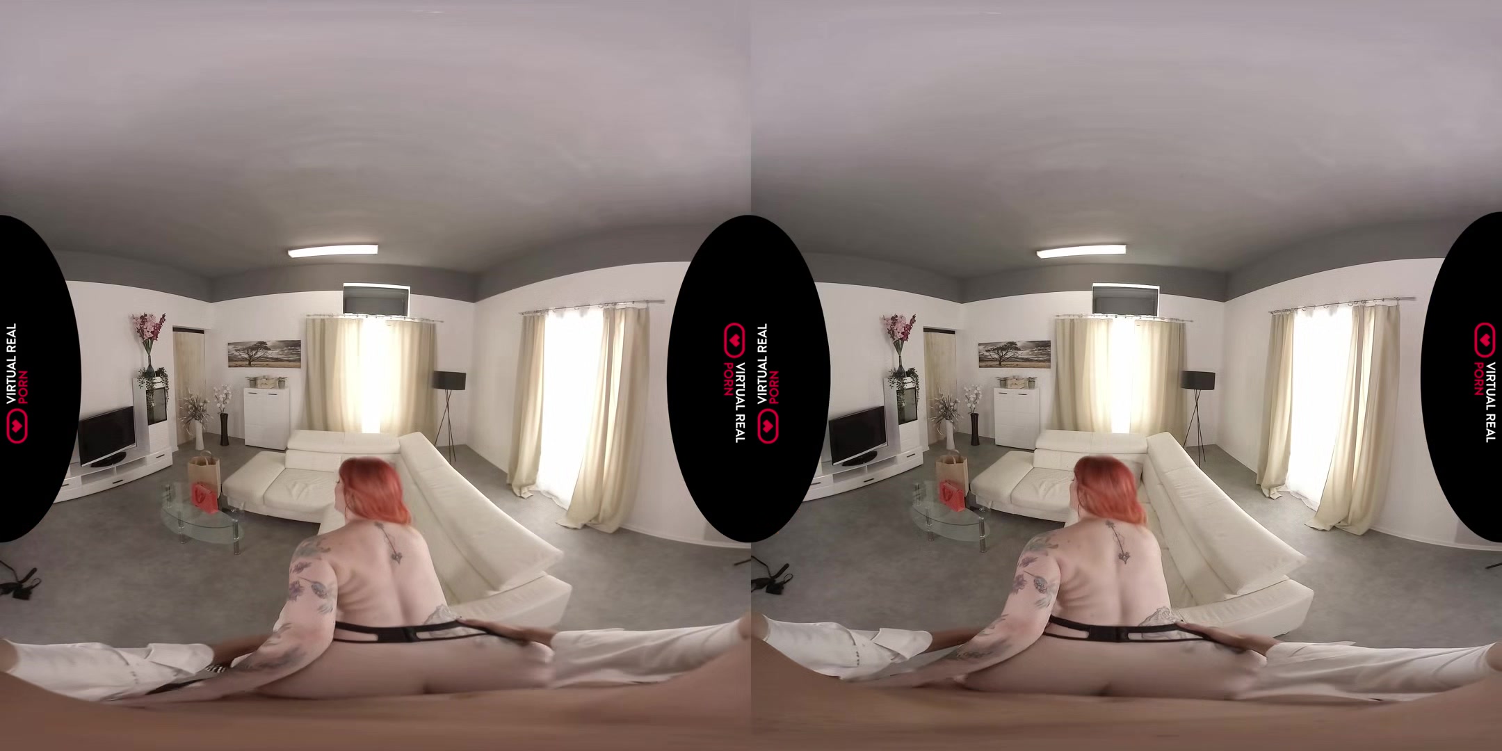 Silk Fetish - Busty Redhead Stockings Pov - Sexlikereal