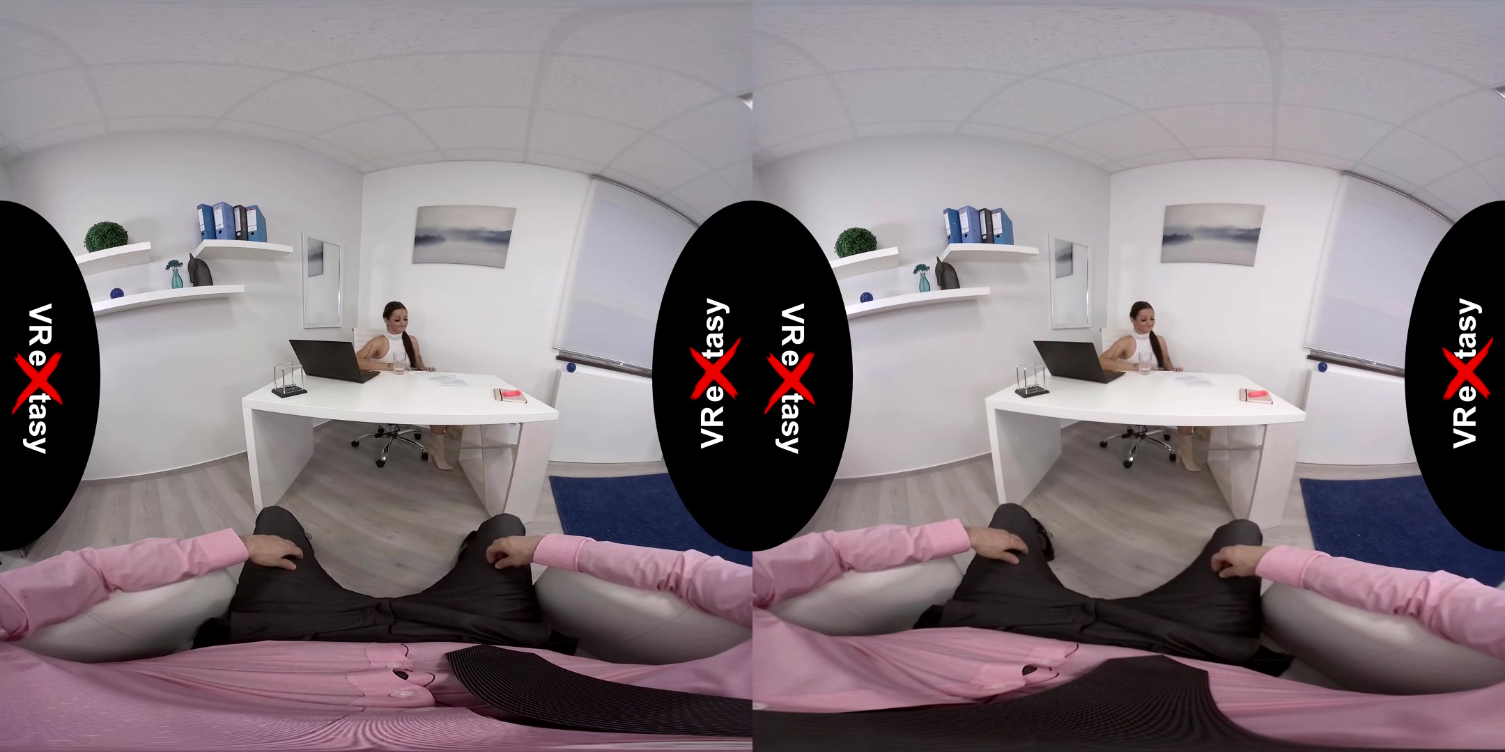 I Am Sorry Boss; Big Fake Tits Brunette Pov Blowjob