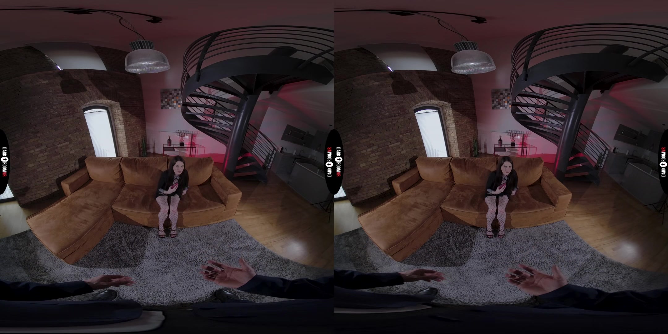 Aria Carson VR Porn: Say Hi To Your Boyfriend - DarkRoomVR