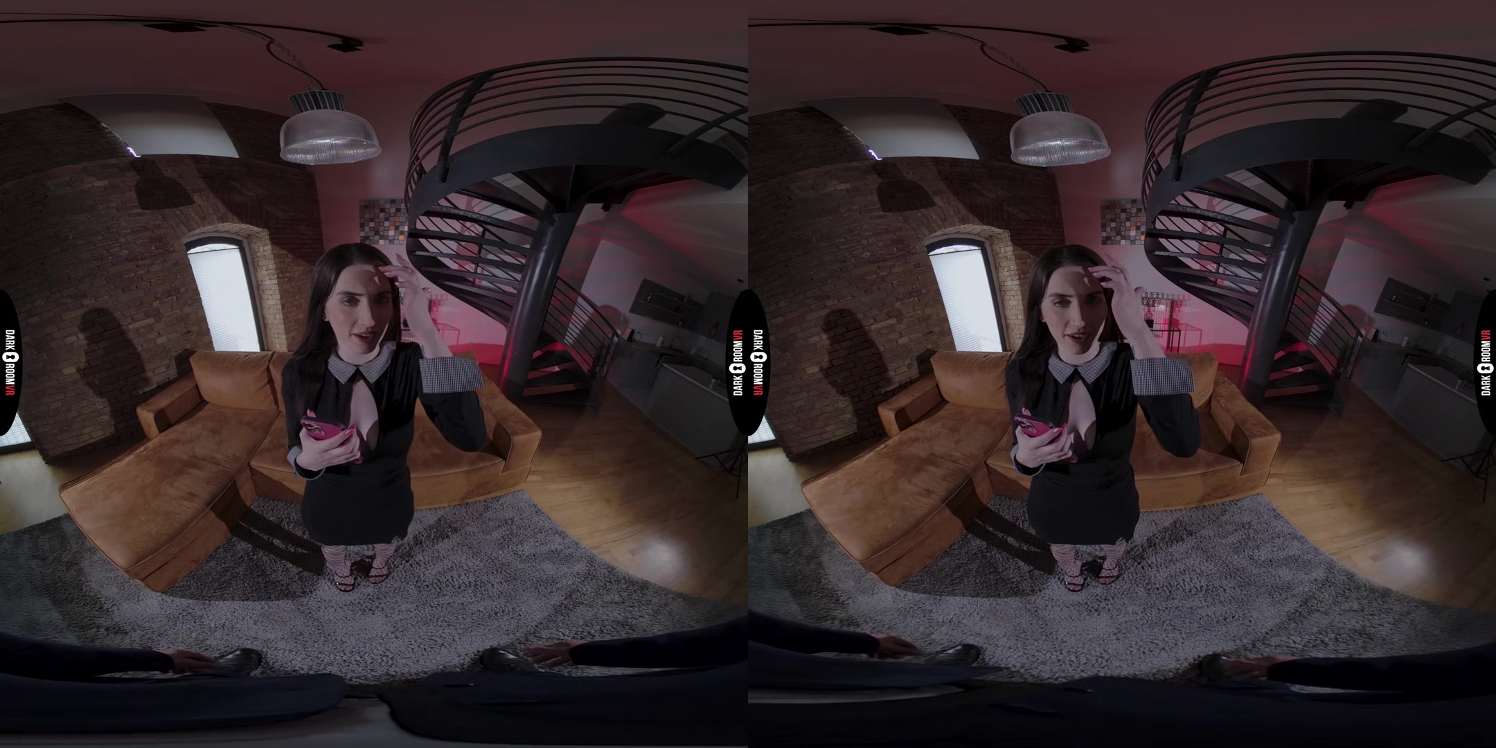 Aria Carson VR Porn: Say Hi To Your Boyfriend - DarkRoomVR