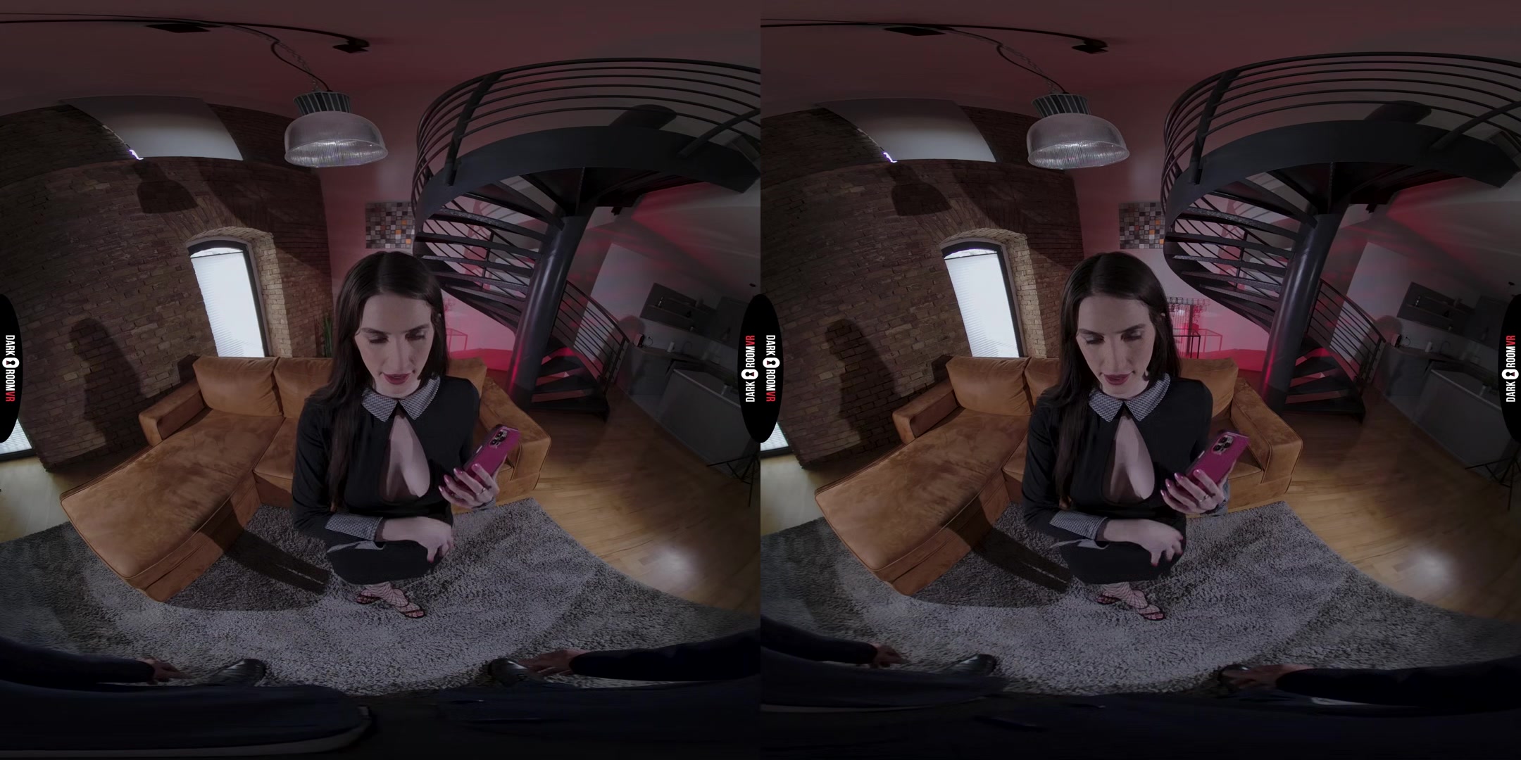 Aria Carson VR Porn: Say Hi To Your Boyfriend - DarkRoomVR