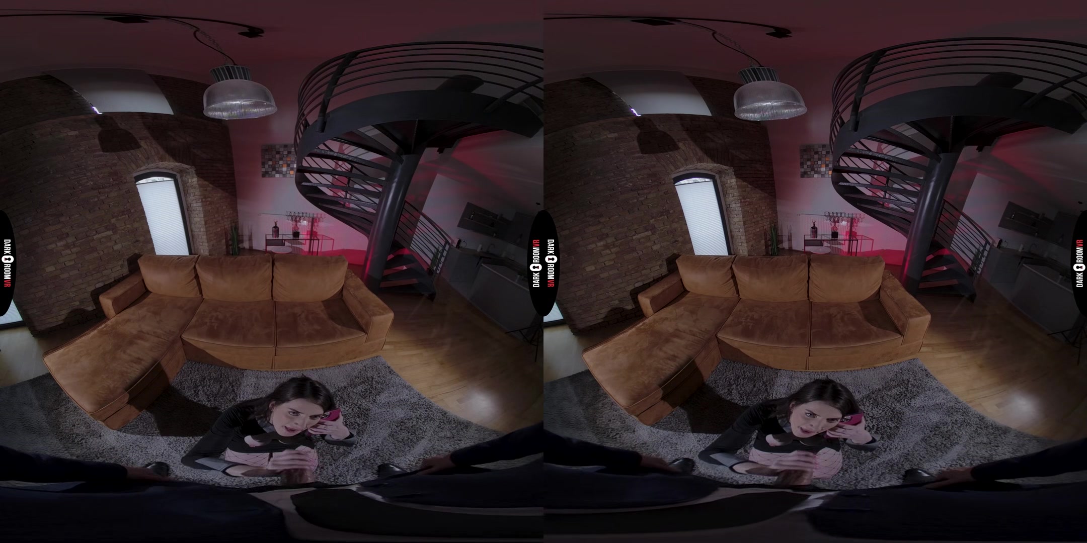 Aria Carson VR Porn: Say Hi To Your Boyfriend - DarkRoomVR