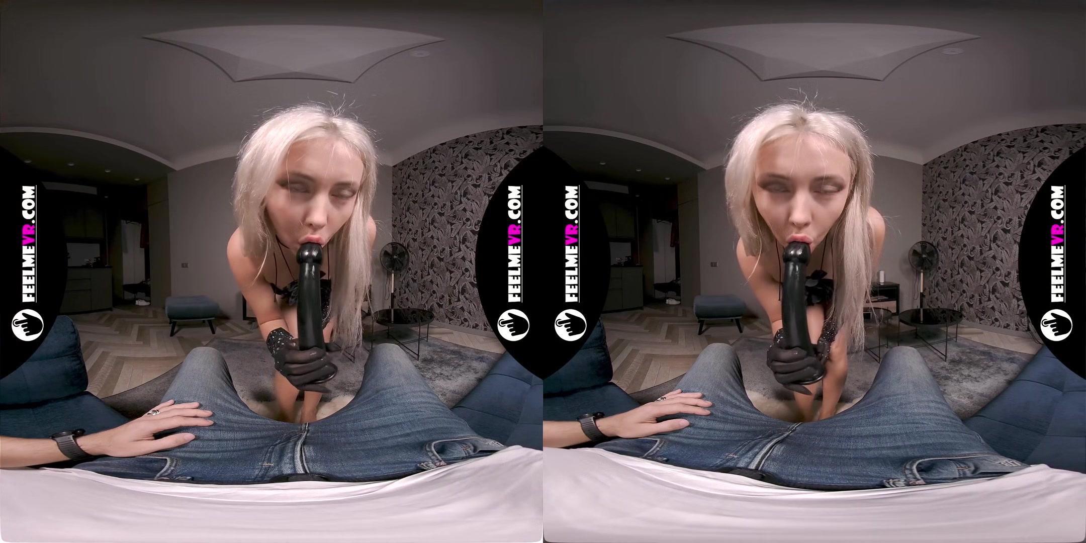 Nico Fucks Herself With A Big Black Fake Dick