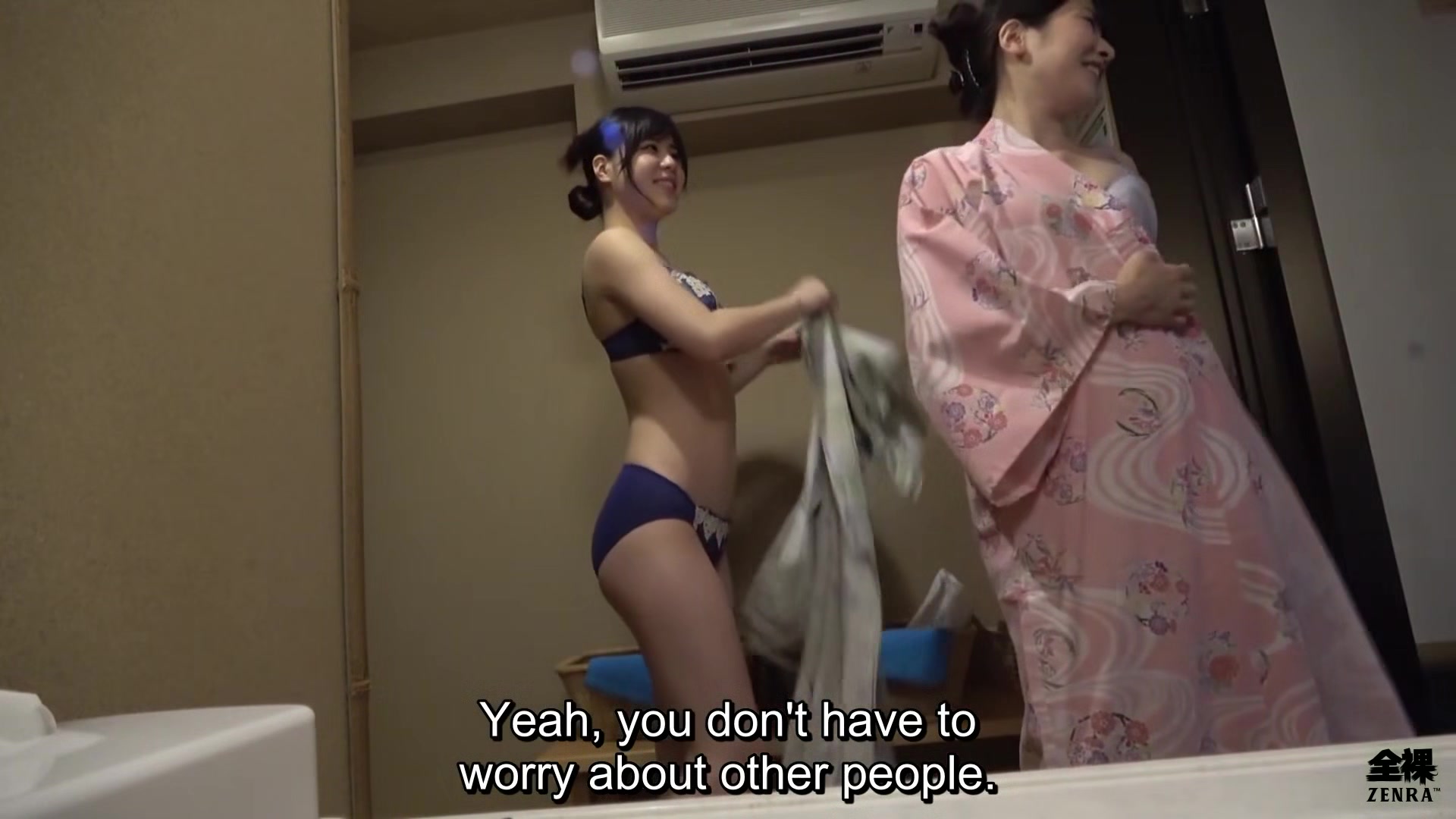 Japanese first time lesbians self shot coming out hot springs trip