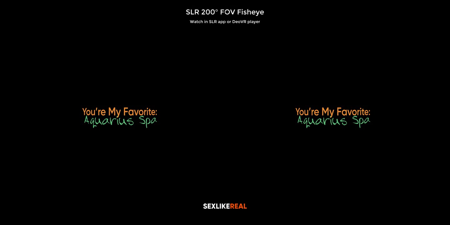 You're My Favorite: Aquarius Spa - SLROriginals