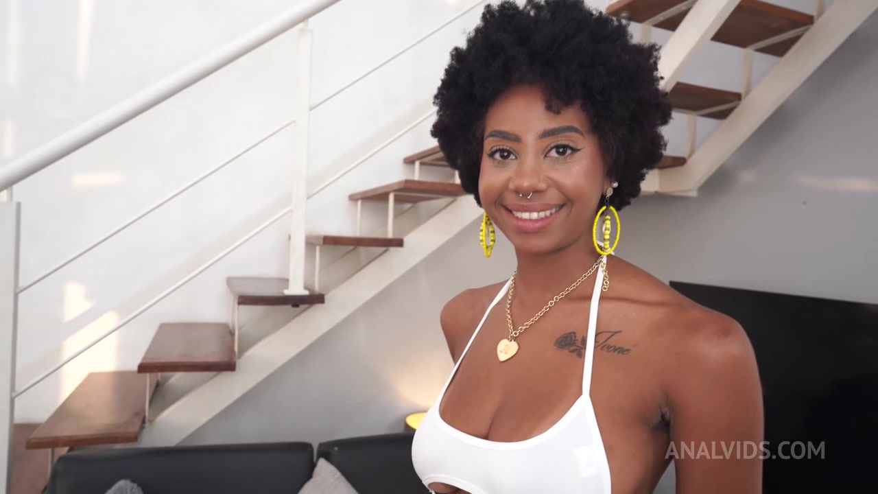 Perfect Breast Ebony, Ana Susage Gets Her Ass & Throat Fucked