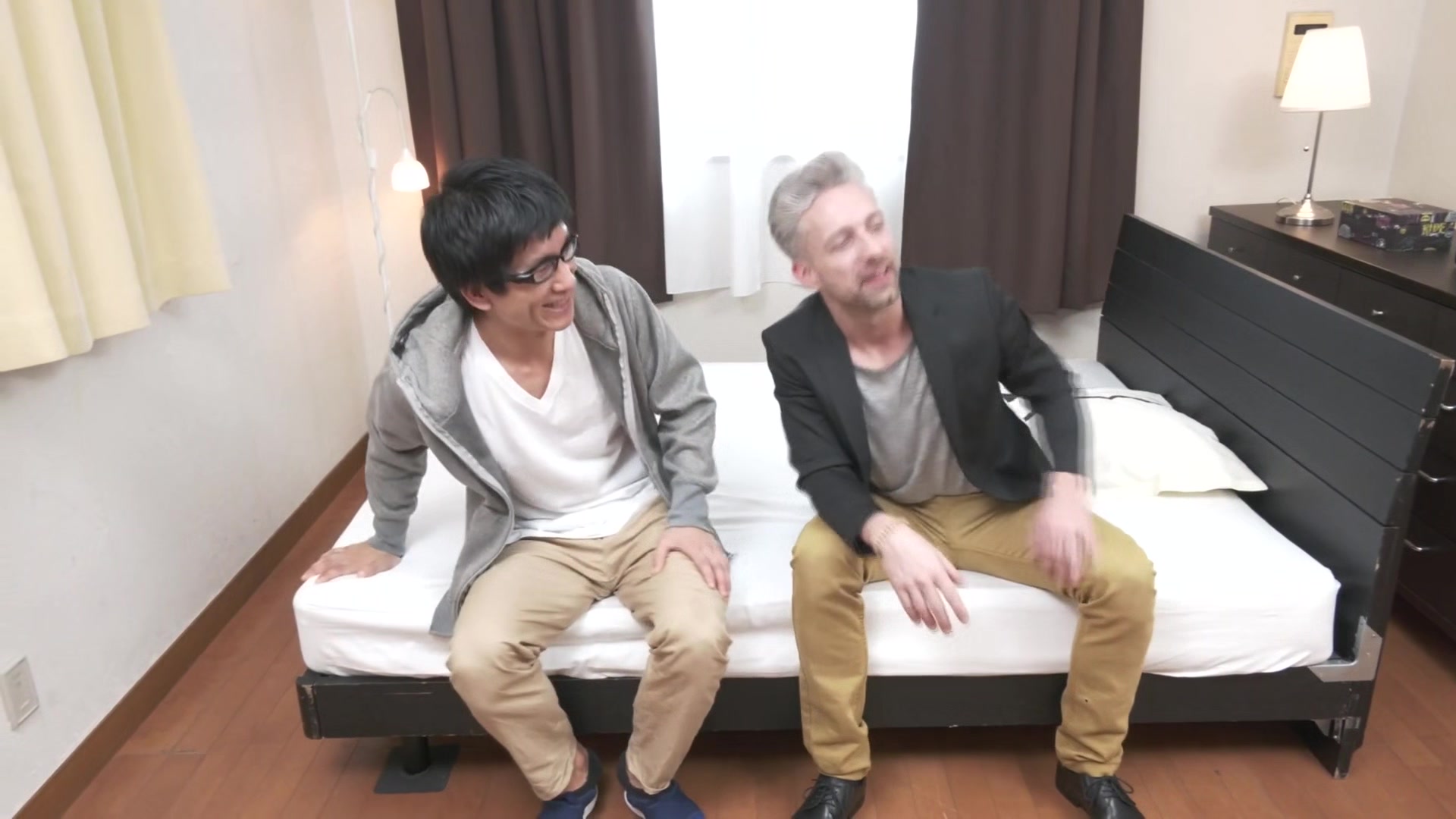 Mio Katsuki Maid-Interracial Threesome!