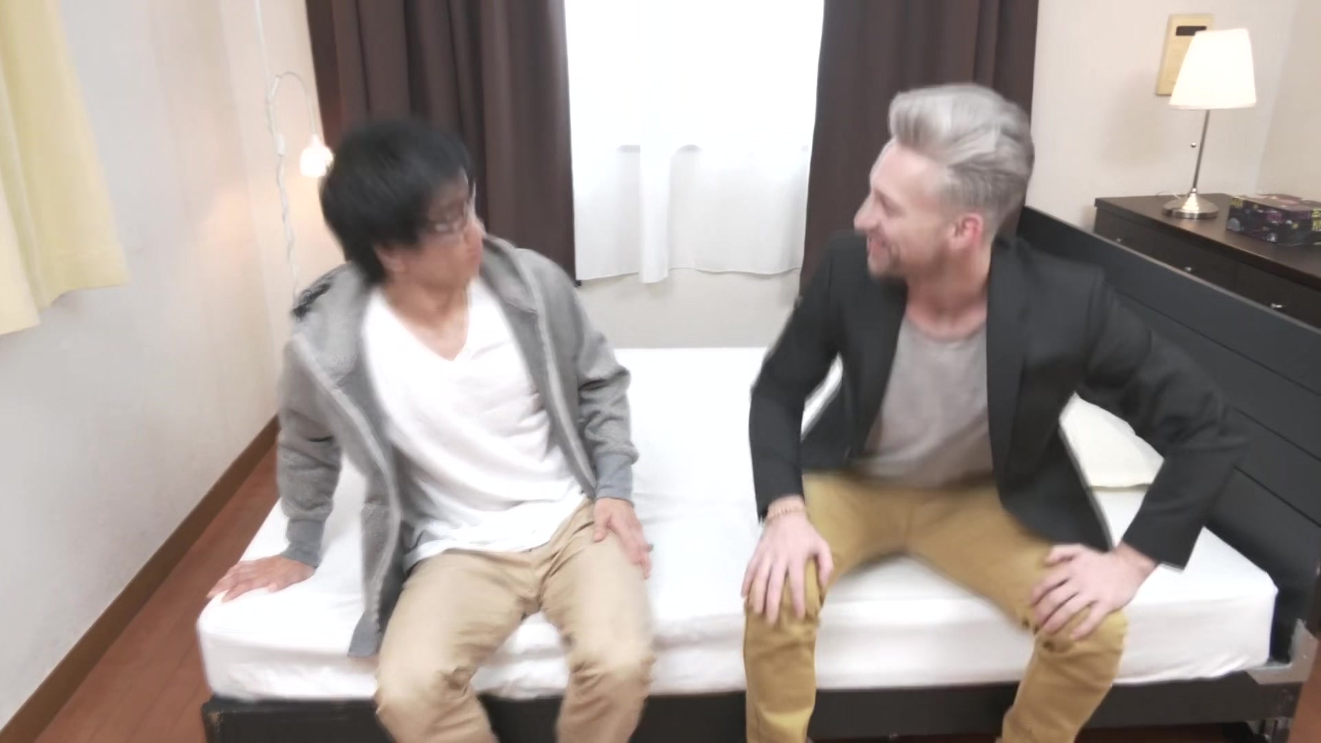 Mio Katsuki Maid-Interracial Threesome!