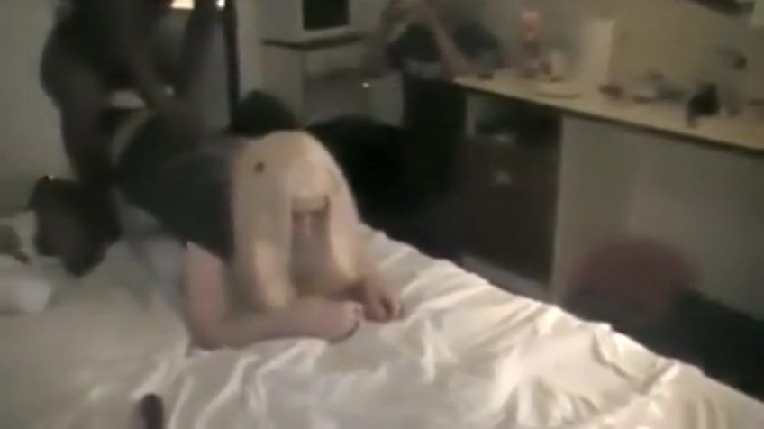 Two French Crossdressers Gangbanged