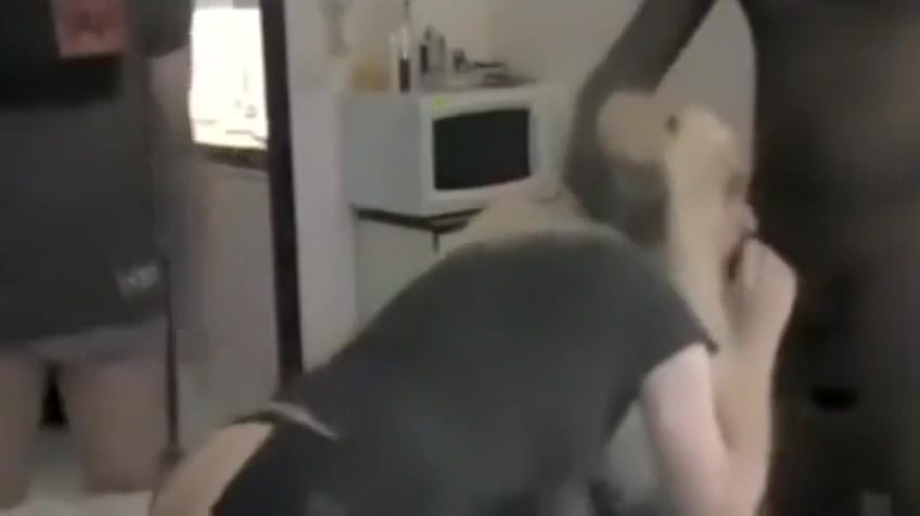 Two French Crossdressers Gangbanged