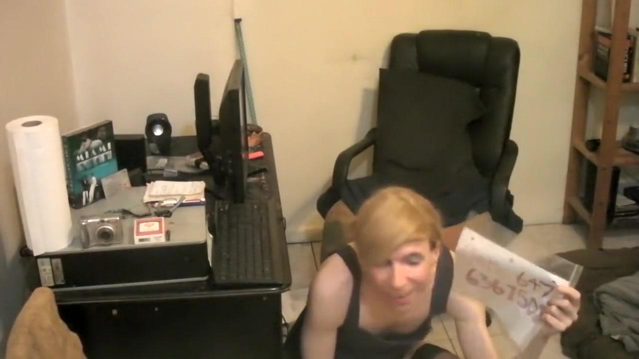 Insane Crossdresser Lily Evans Out Of Control!