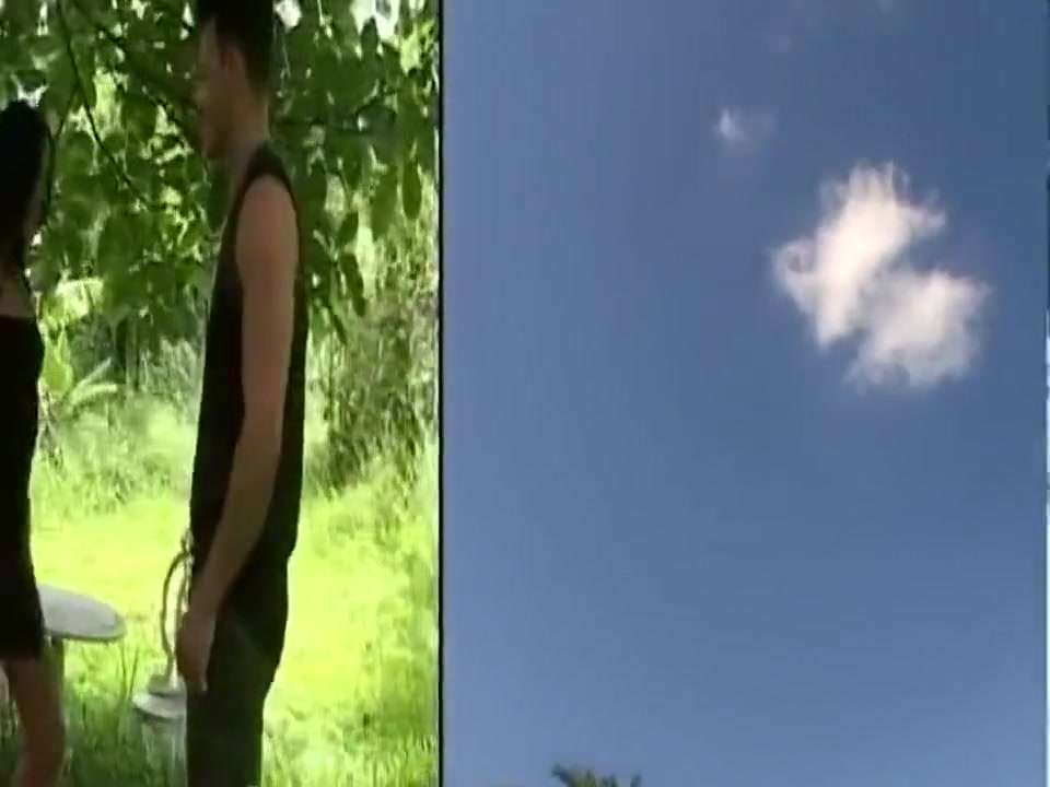 Outdoor sucking and fucking in turn