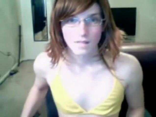 Amateur CD poses by webcam