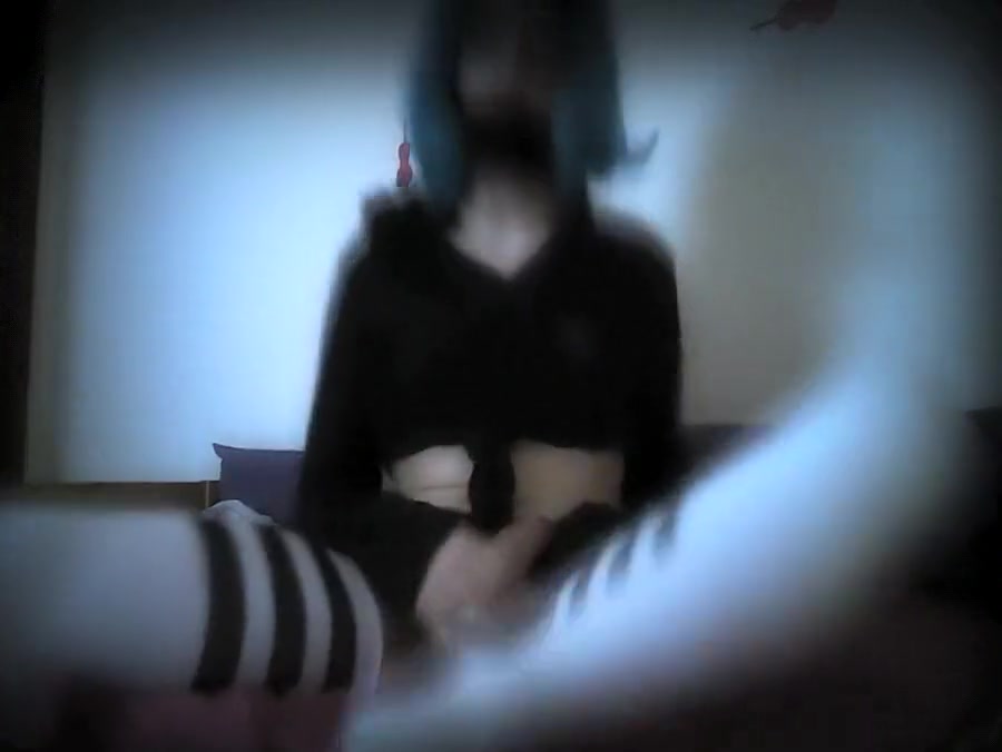 teen 18+ Churrostrap playing with herself (and a self facial!)