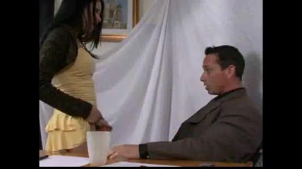 Nasty T-Girl Stiffs Her Hard Dick In Her Bosses Mouth