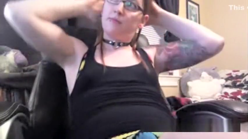 Joy Valentine strokes herself